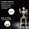 36" Skeleton Halloween Decorations, 3ft Full Body Posable Life Like Skeleton Realistic Human Plastic Bones with Movable Joints for Halloween Party Lawn Haunted House Decor